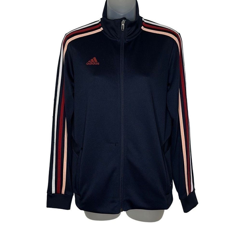 Adidas Women's AFS Tiro Track Jacket Dark Navy Small - Picture 3 of 10
